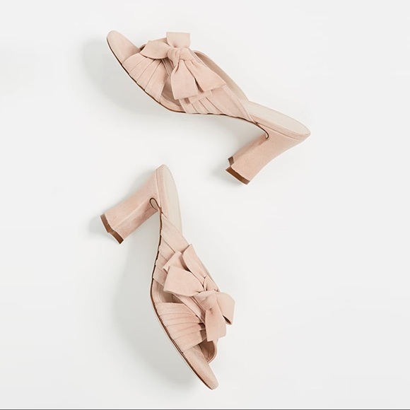 Stuart Weitzman Dusty Pink Bosun Mules - Picture 2 of 7